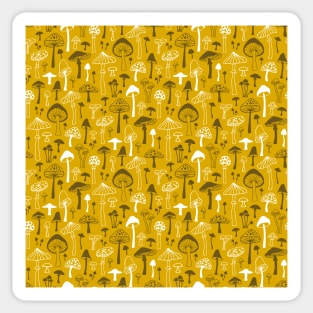 Mushrooms in Yellow Sticker